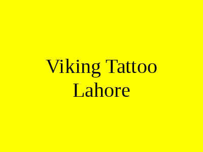 Viking Tattoo Studio Lahore
